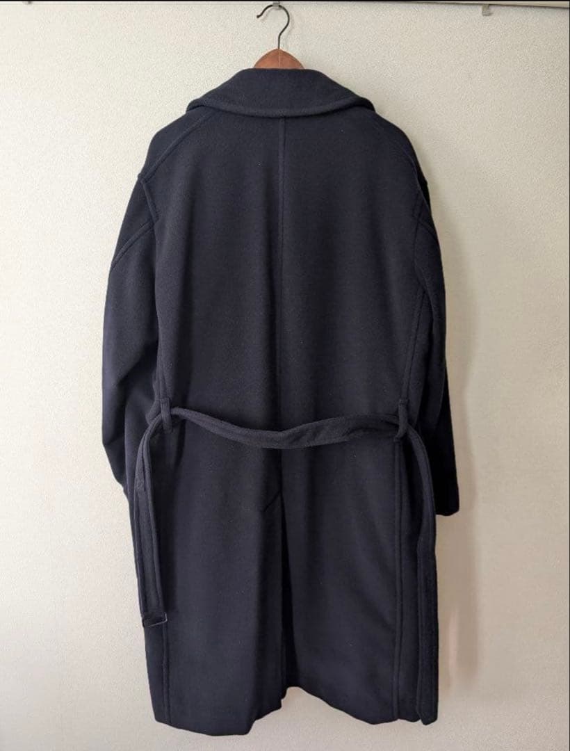Comoli ウールミリタリーコート 22AW ネイビー サイズ2