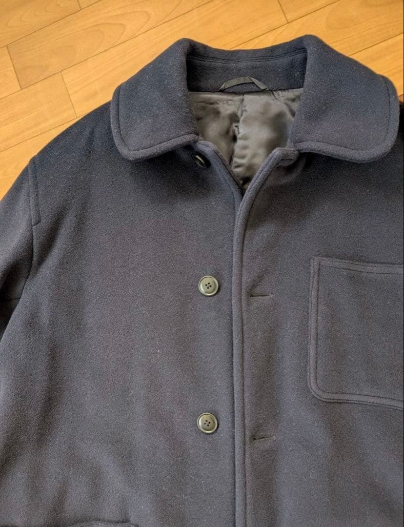 Comoli ウールミリタリーコート 22AW ネイビー サイズ2