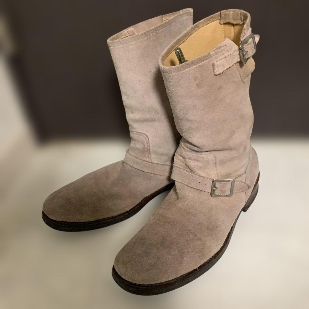 ルードギャラリー スエード ベージュ エンジニアブーツ