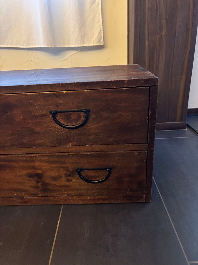 木製タンス アンティーク　箪笥　テレビボード　昭和レトロ　架台