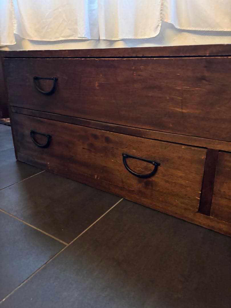 木製タンス アンティーク　箪笥　テレビボード　昭和レトロ　架台