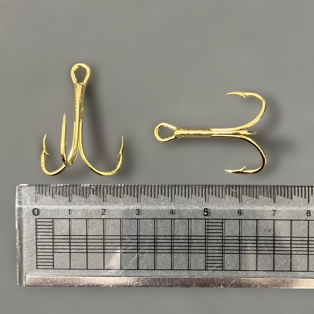 【サイズ1/0】100本　入手困難　イーグルクローゴールドトレブルフック376M