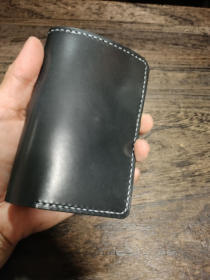 留め革フラップ無しMiddle Leather Wallet ミドルウォレット