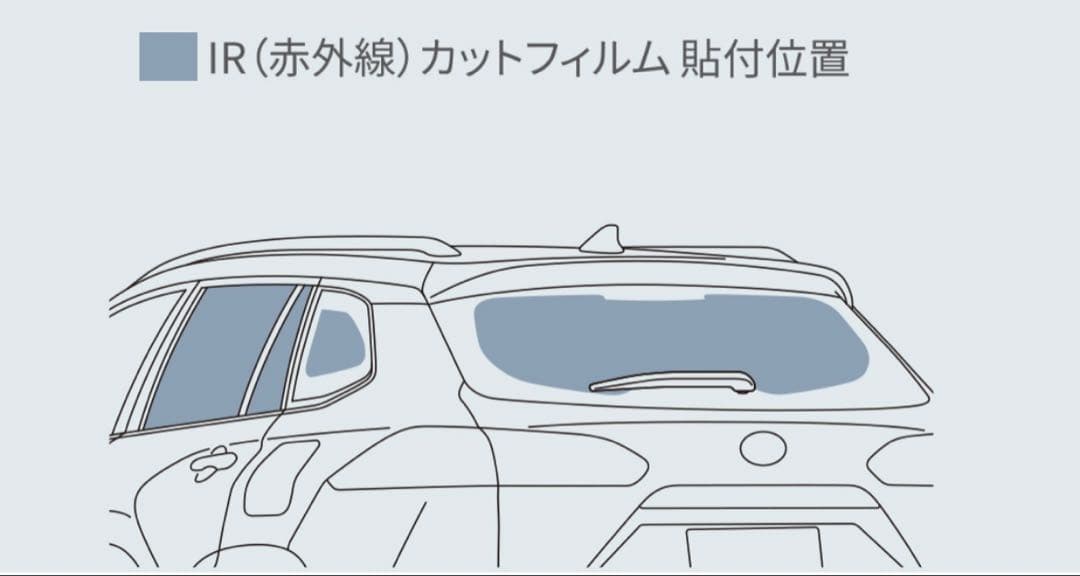 後*藤様 モデリスタ　IRカットフィルム　カローラクロス