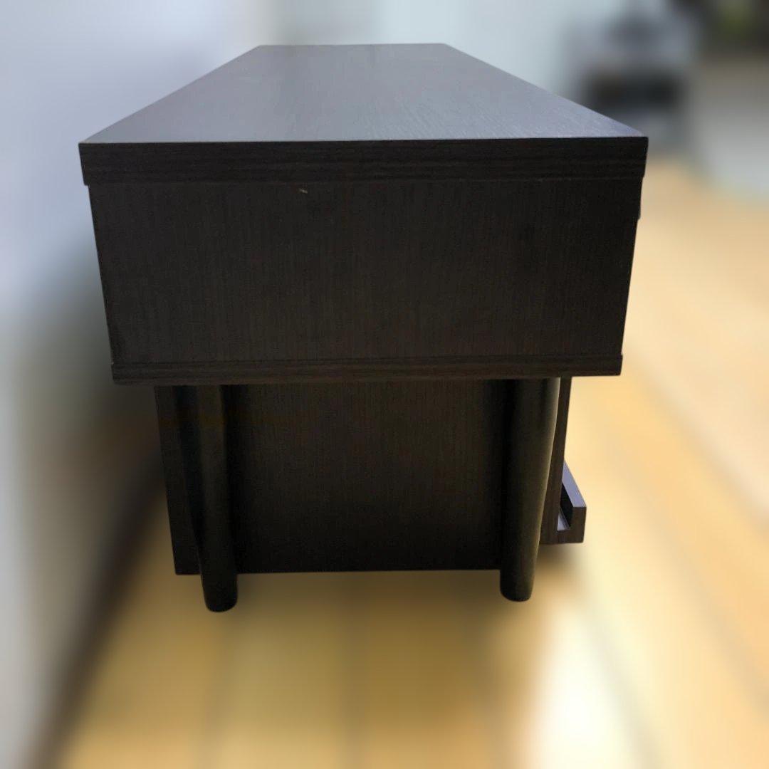 送料無料 テレビボード ローボード 伸縮式 ブラウン 引き出し 251124