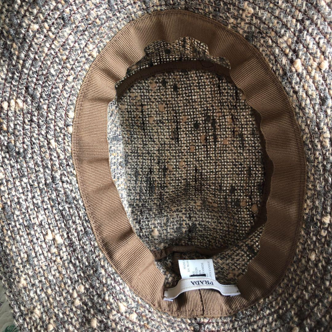 プラダ　ツイードハット