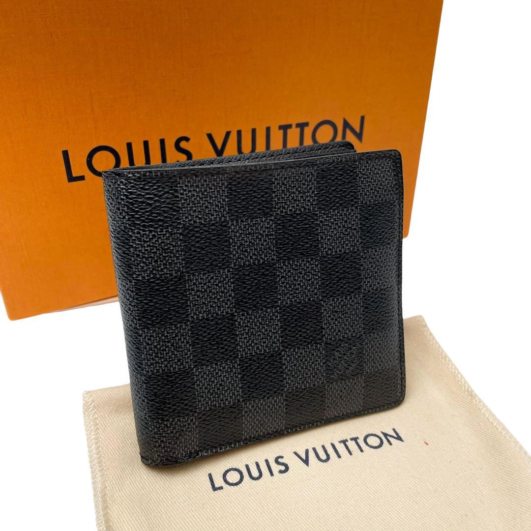 ルイヴィトン ダミエ グラフィット ポルトフォイユ マルコ 二つ折り 財布