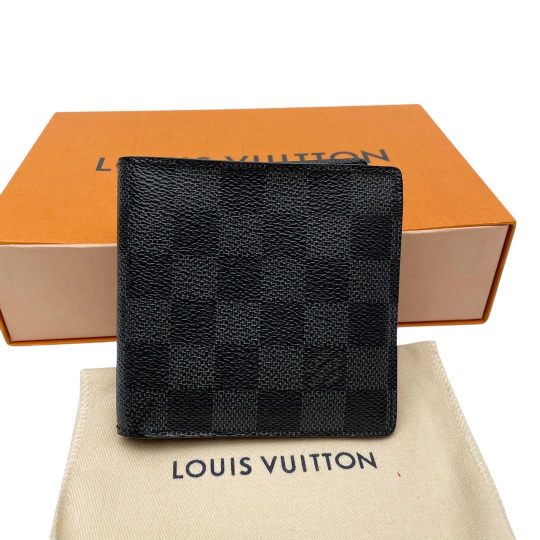 ルイヴィトン ダミエ グラフィット ポルトフォイユ マルコ 二つ折り 財布