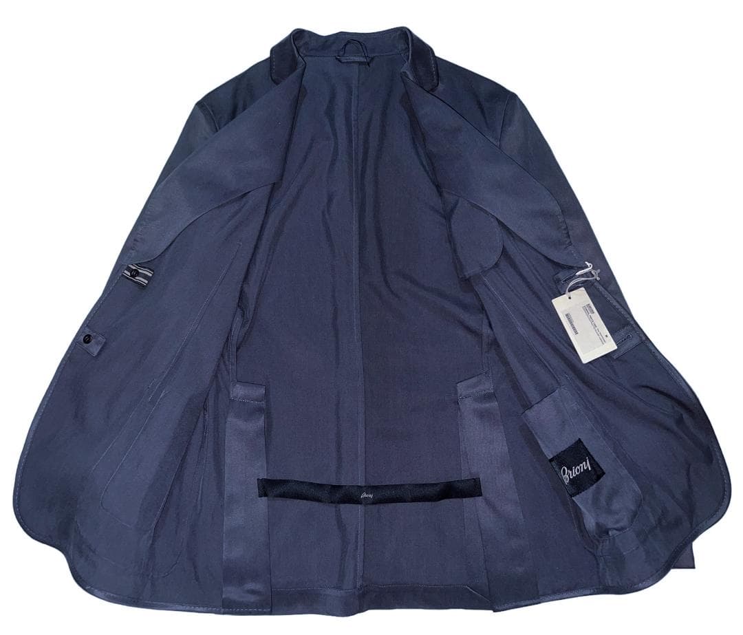 緊急セール！97万 ブリオーニ 絹100 超レア 一枚仕立て スーツ 紺 52