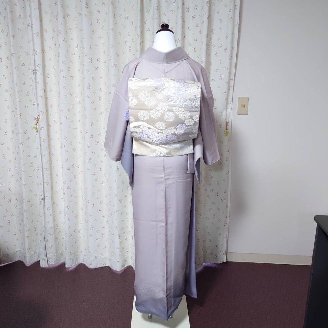 フ9995 ほぼ美品　袷　正絹　ぼかし染　訪問着　フルセット