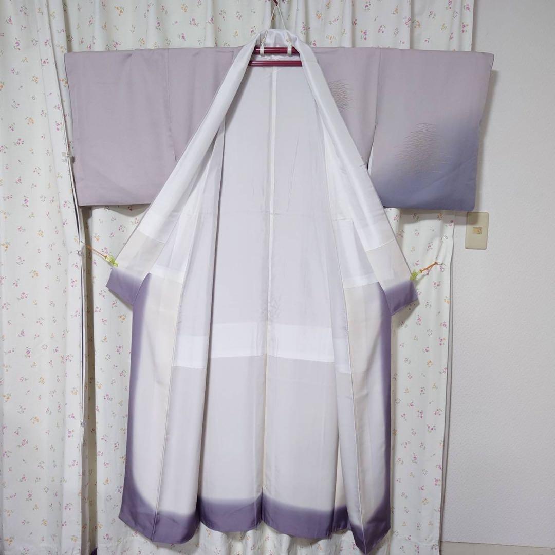 フ9995 ほぼ美品　袷　正絹　ぼかし染　訪問着　フルセット