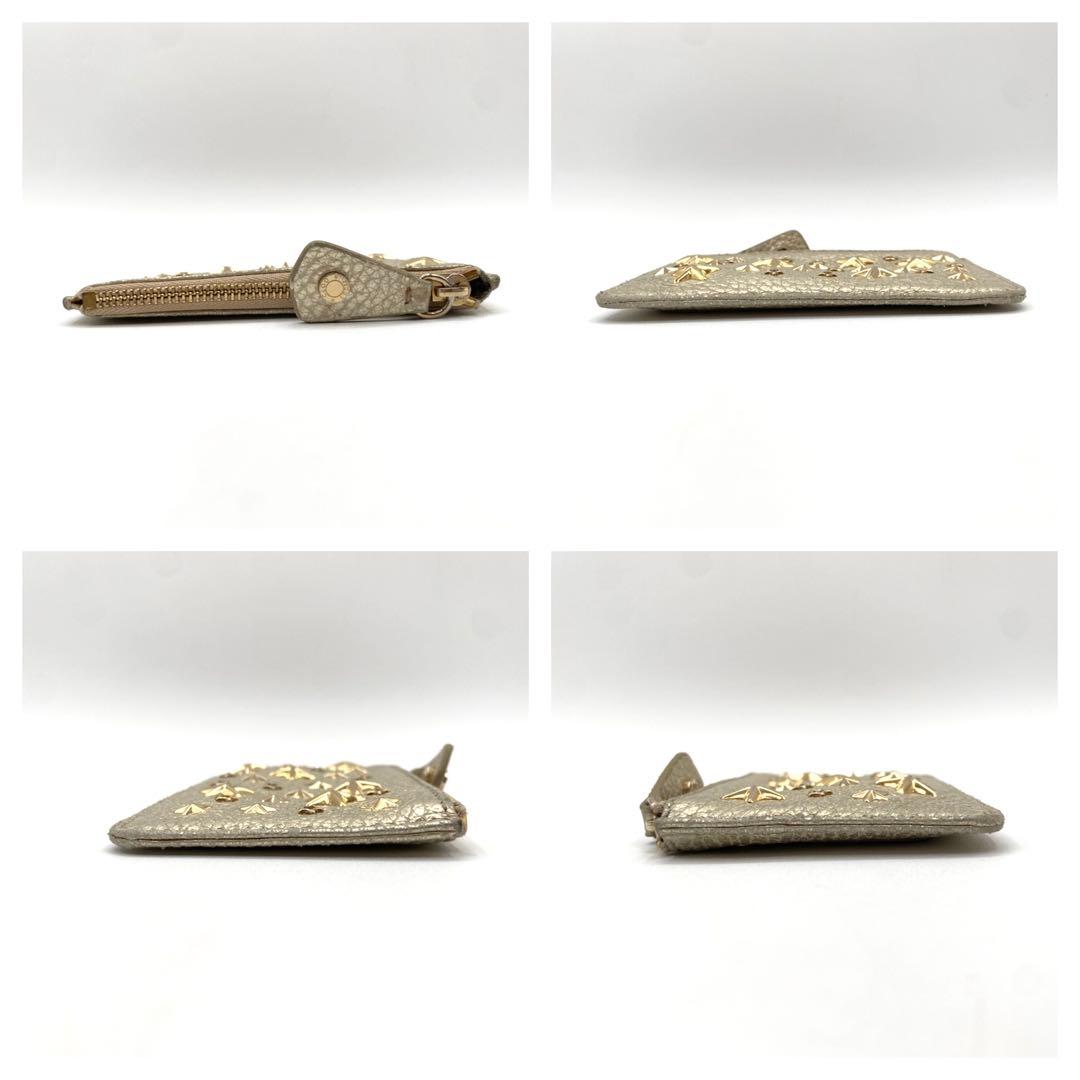 美品　JIMMY CHOO 星型スタッズ ケース　ゴールド　キーリング付き