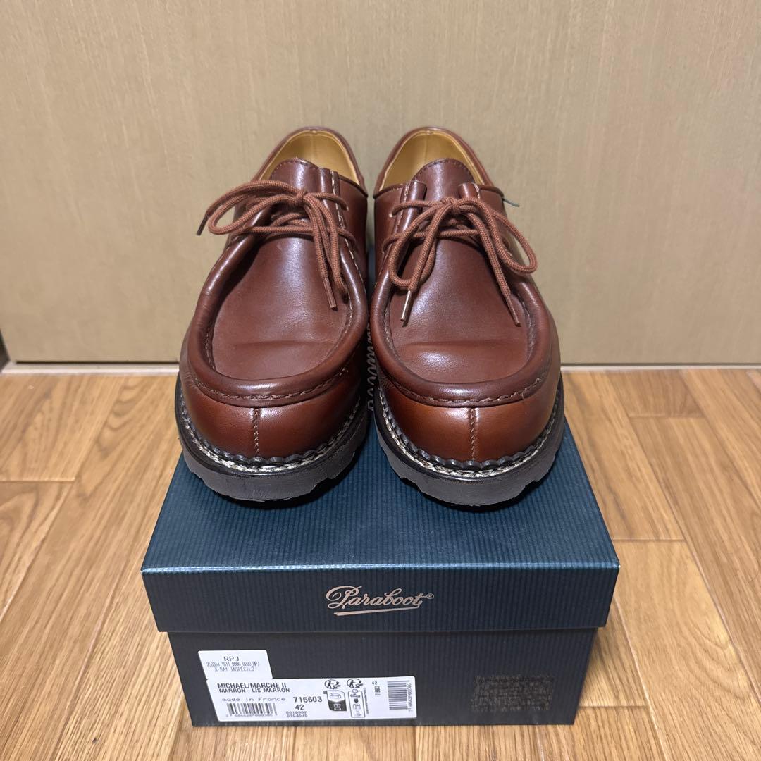 Paraboot ブラウン モカシンシューズ