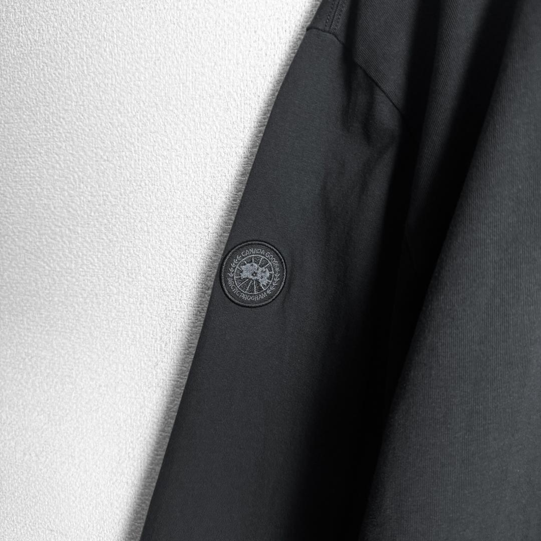 【美品高級モデル☆ワッペン刺繍ロゴ☆アームデザイン】カナダグース ロンT 長袖