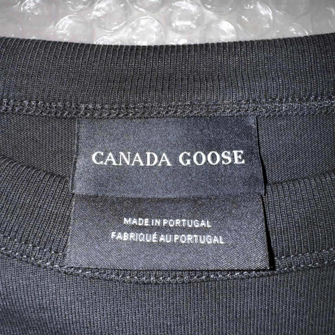 【美品高級モデル☆ワッペン刺繍ロゴ☆アームデザイン】カナダグース ロンT 長袖