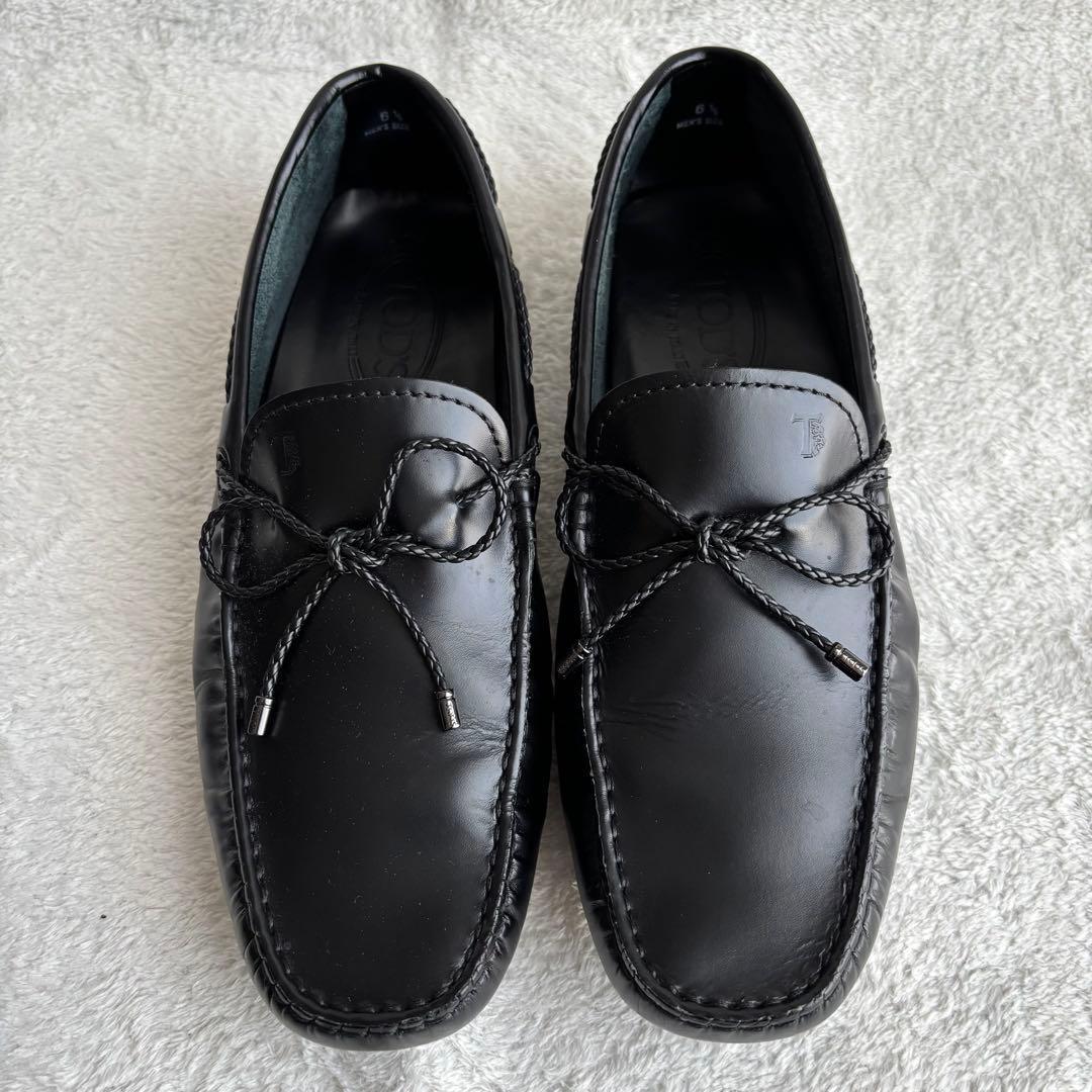 ✨️未使用級 TOD'S トッズ ドライビングシューズ 26.5㎝ レザー 黒