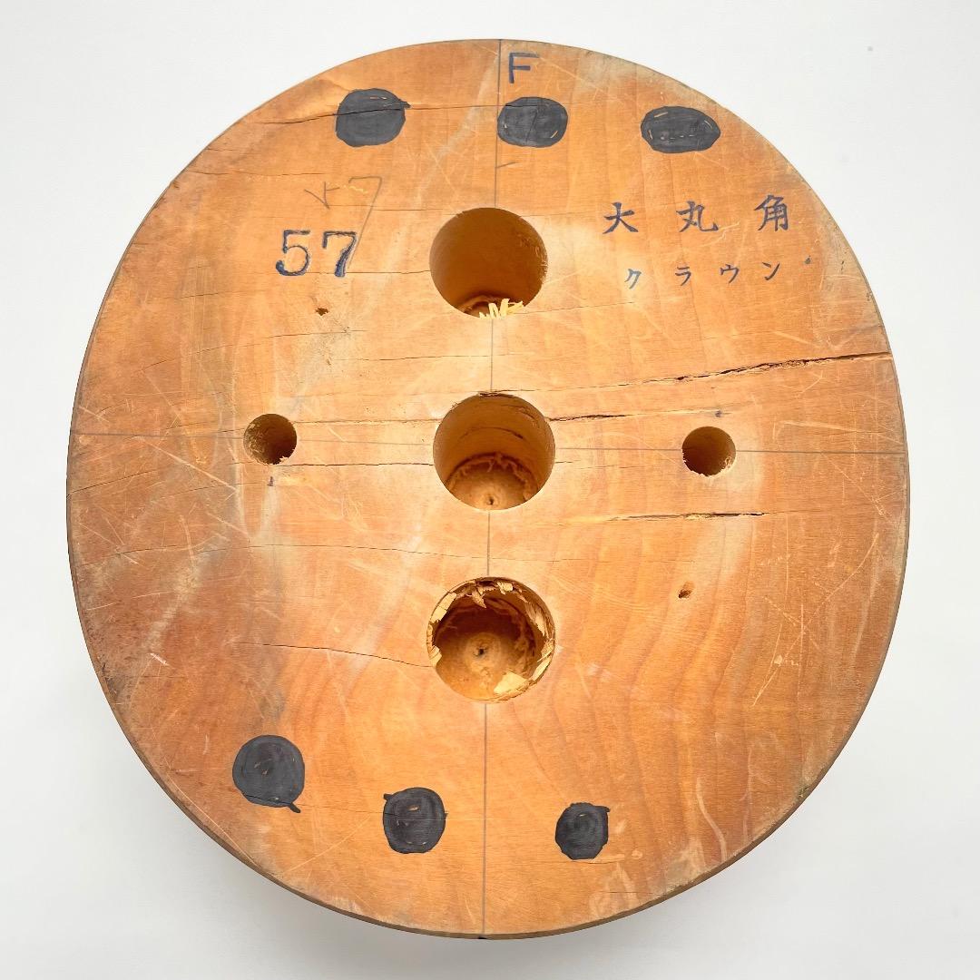 帽子の木型 ② 大丸角クラウン【57】 帽子の型 帽子木型 送料無料 匿名配送