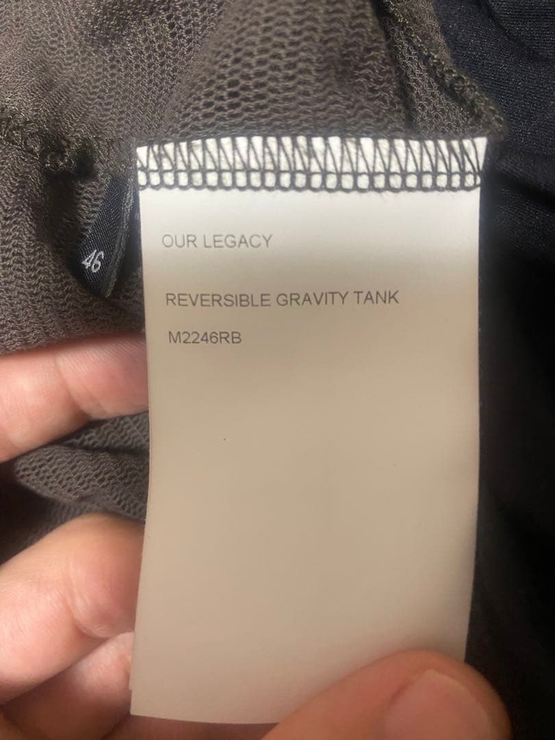 トップス Our Legacy REVERSIBLE GRAVITY TANK