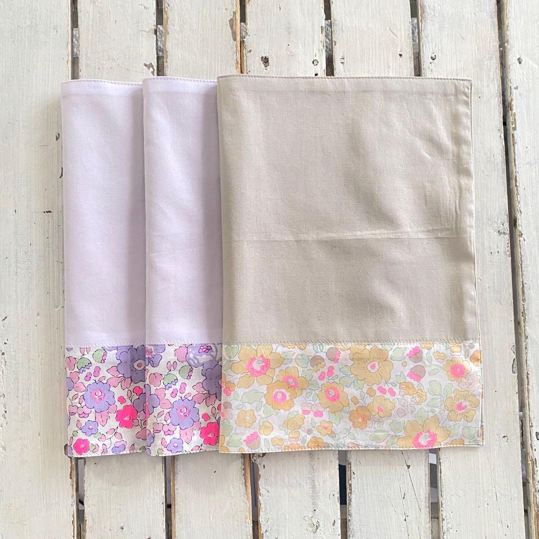 ぴょこ様⭐︎リバティプリント使用×さくらんぼワッペンレッスンバッグ他オーダー