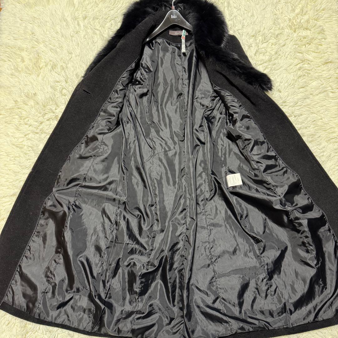 リックン様　マックスマーラ　ロングコート　カシミヤ　フォックスファー