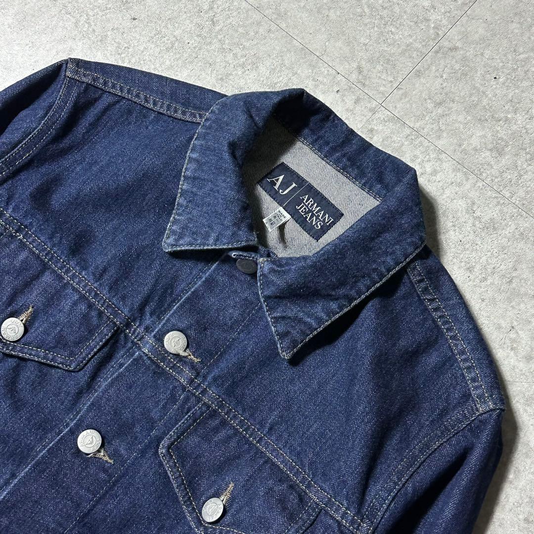 美品00s ARMANI JEANS トラッカー デニムジャケット 32