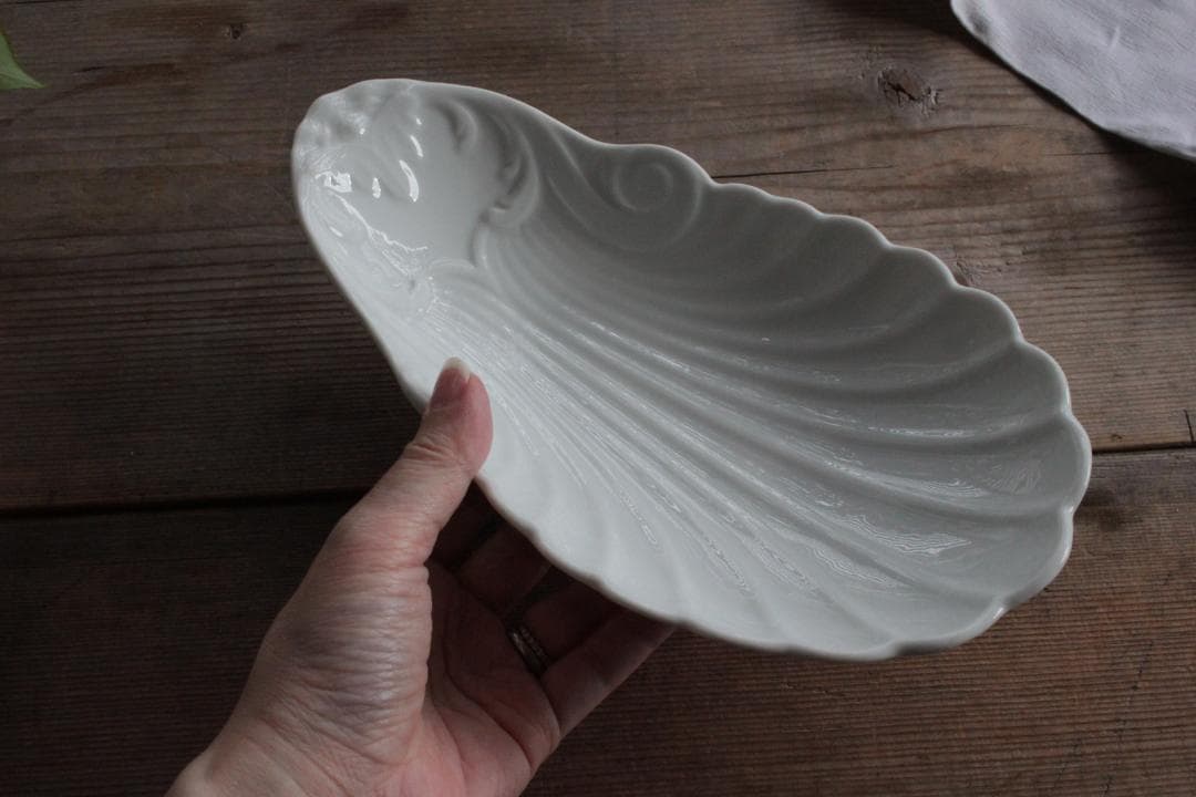 【F】シェル型ラヴィエプレート/フランスアンティーク食器