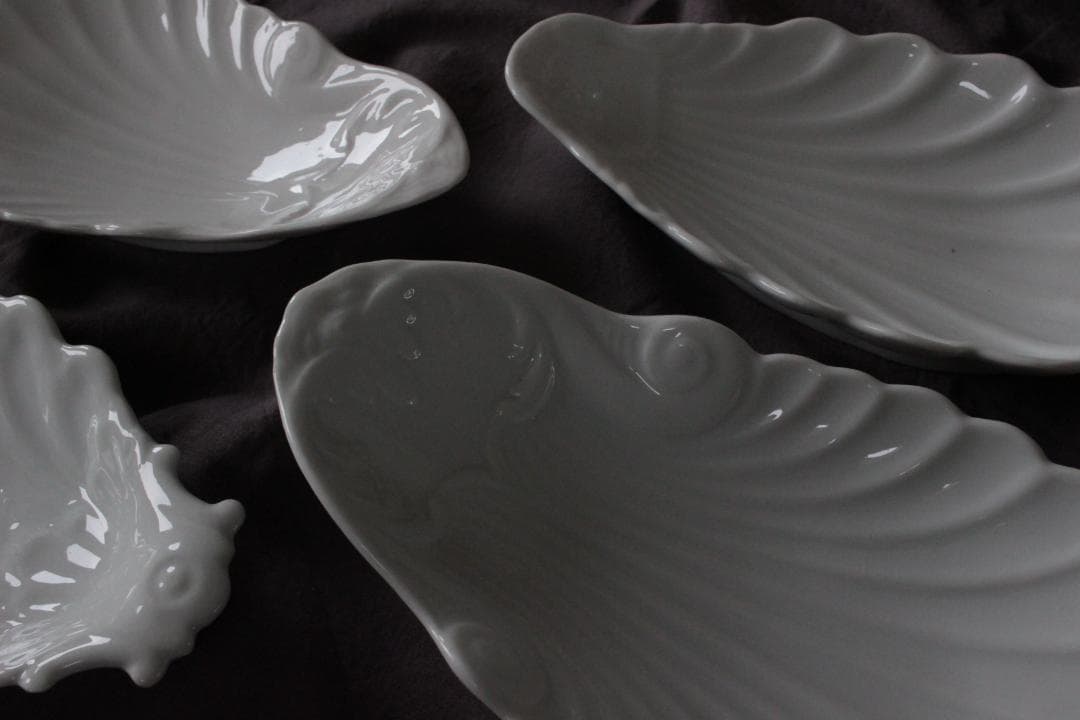 【F】シェル型ラヴィエプレート/フランスアンティーク食器