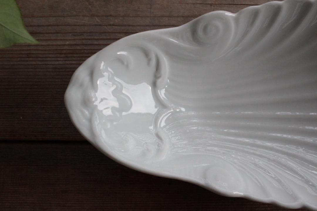 【F】シェル型ラヴィエプレート/フランスアンティーク食器