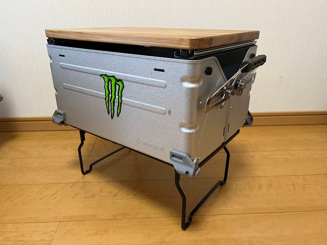 スノーピーク　シェルフコンテナ25 スライド天板　自作