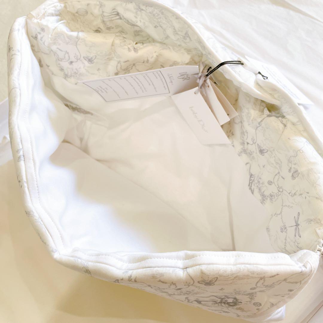 baby Dior　おくるみ　トワル・ドゥ・ジュイ　アニマル　オブリーク刺繍