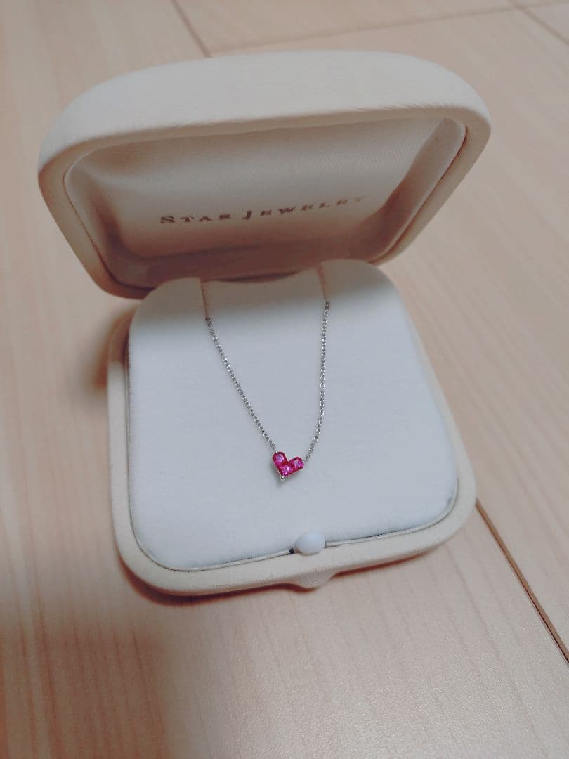 STAR JEWELRY◆ミステリアスハート◆スタージュエリー◆ルビー◆ネックレ