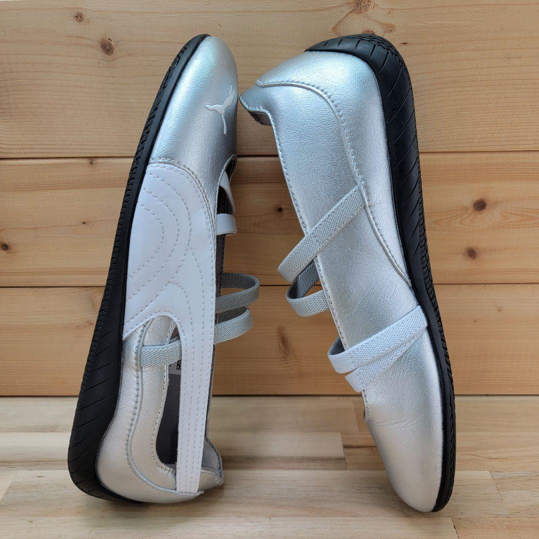 プーマ スピードキャット バレエ プーマ メタリック シルバー 24cm