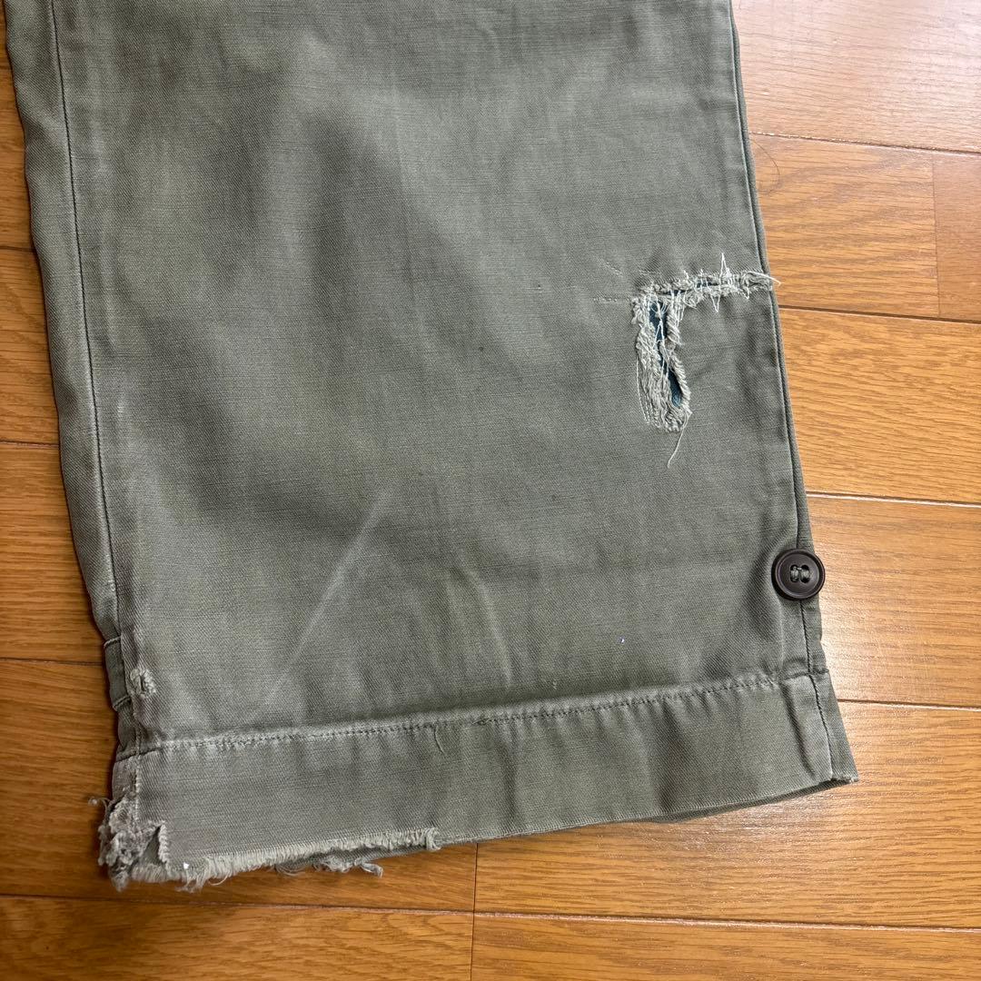 40s ww2 us.army m43 フィールドパンツ 襤褸 実物 ボロ