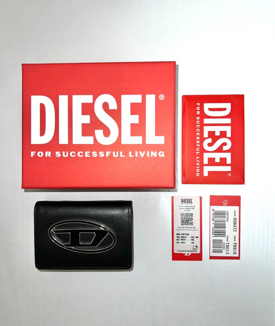 DIESEL 三つ折り財布 BLK