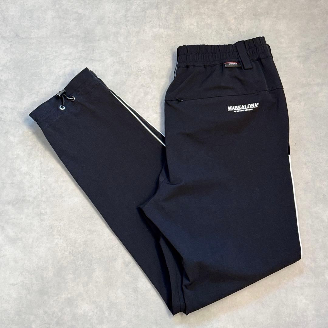 美品 ★ MARK&LONA ジャージ ジョガーパンツ マーク&ロナ 正規品 黒
