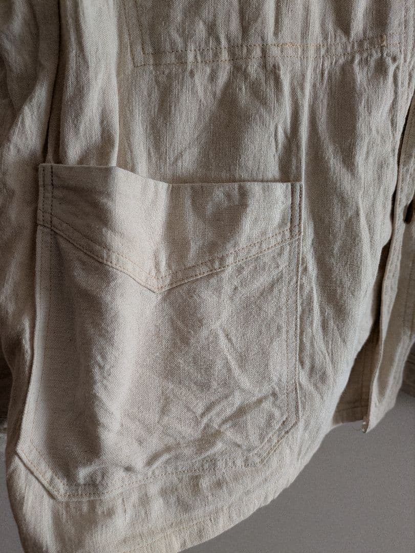 30s フレンチワークジャケット フレンチリネン ユーロワーク レア レプリカ