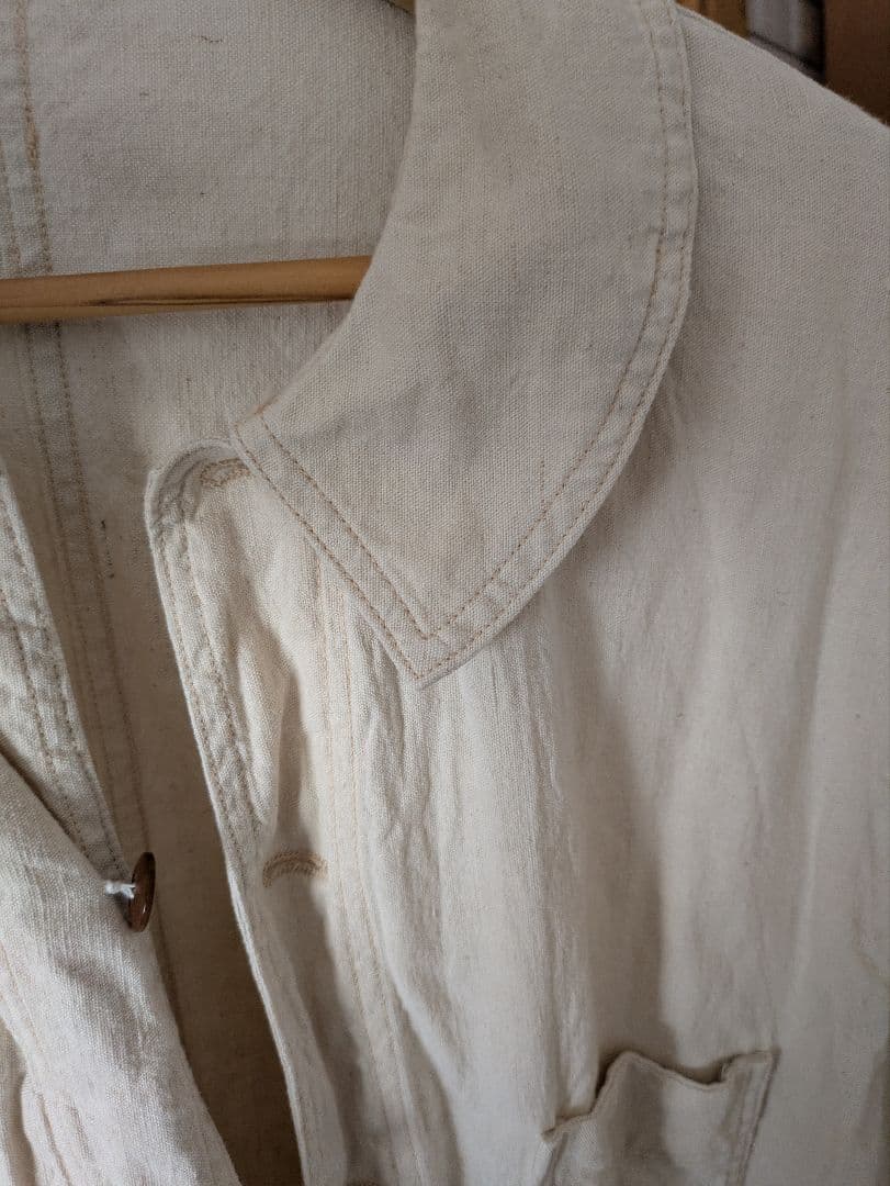 30s フレンチワークジャケット フレンチリネン ユーロワーク レア レプリカ