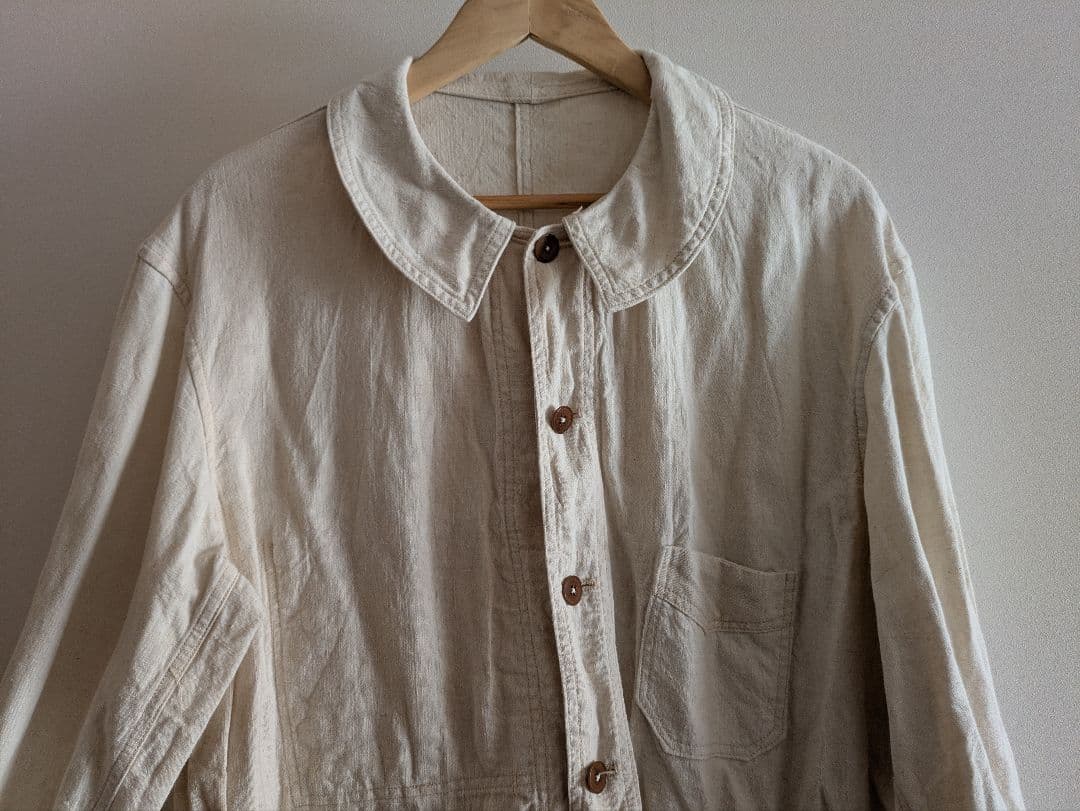 30s フレンチワークジャケット フレンチリネン ユーロワーク レア レプリカ