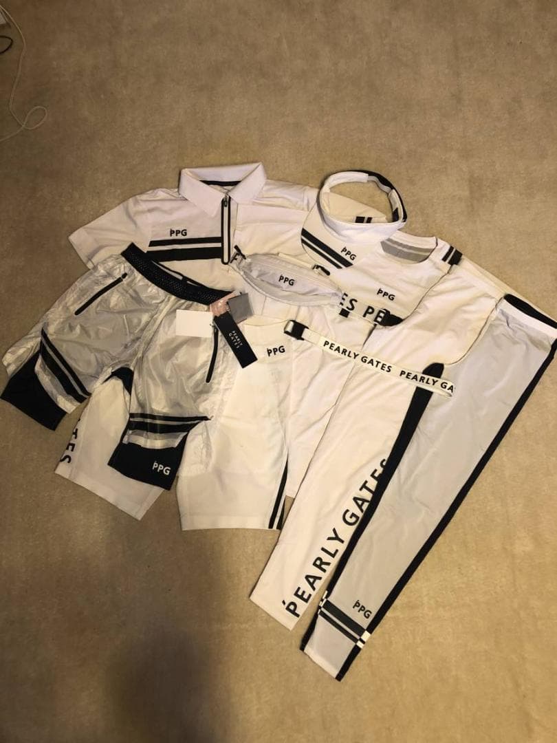 パーリーゲイツ PEARLY GATES　PPG 　9点セット　ホワイト