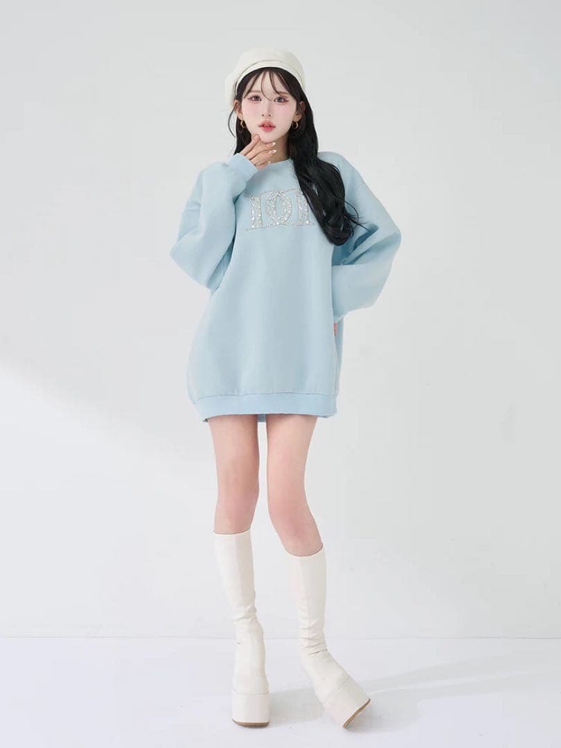 Darich ダーリッチ DDロゴビジュースウェットプルオーバー sax