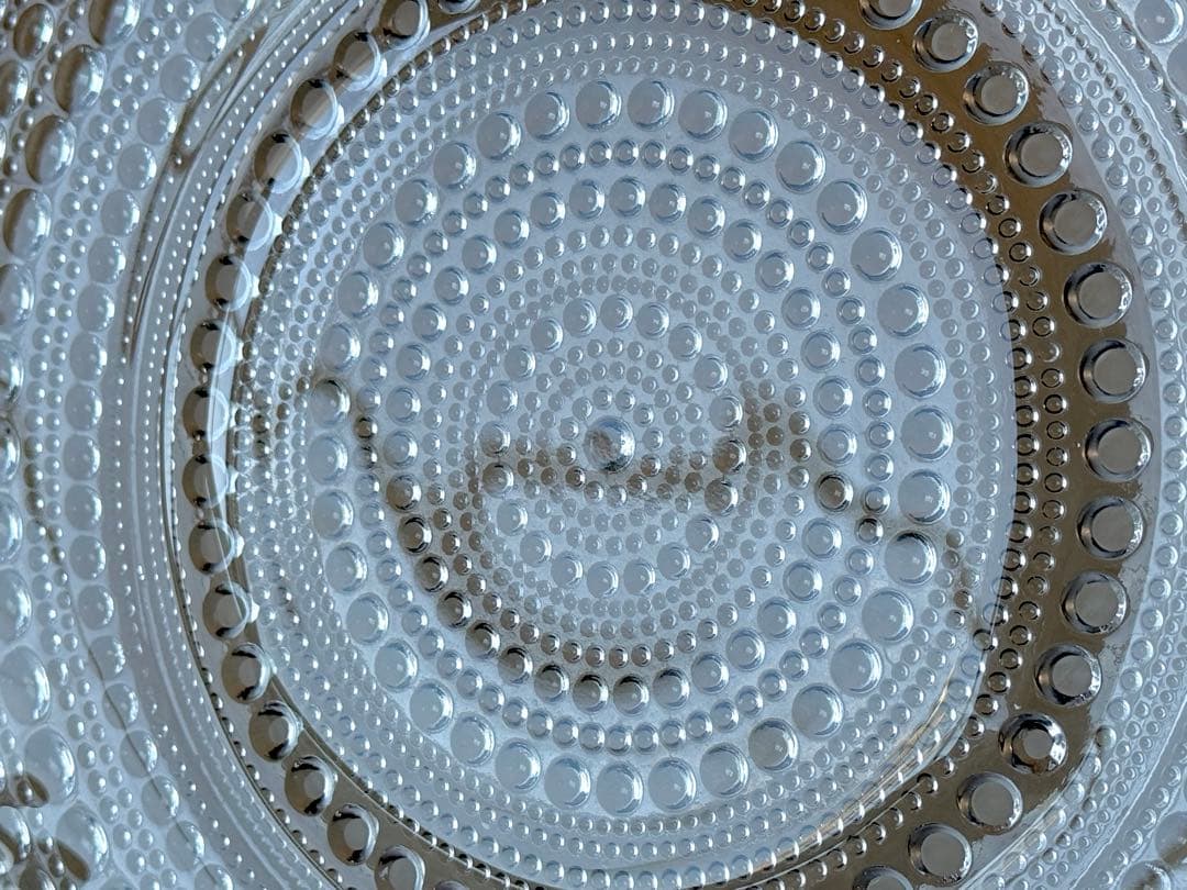 nuutajarvi Kastehelmi(クリア)ワイドプレート(32cm)