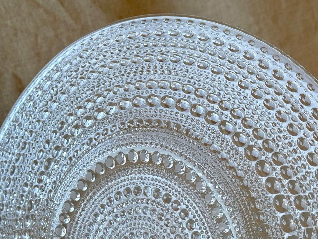 nuutajarvi Kastehelmi(クリア)ワイドプレート(32cm)