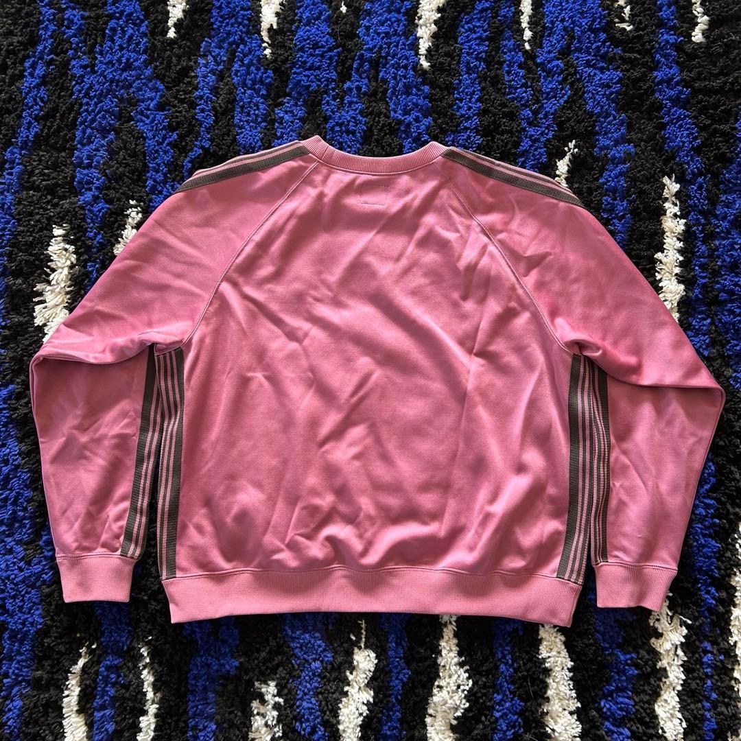 Needles ピンク トラッククルーネックシャツ スウェット ユニセックス M