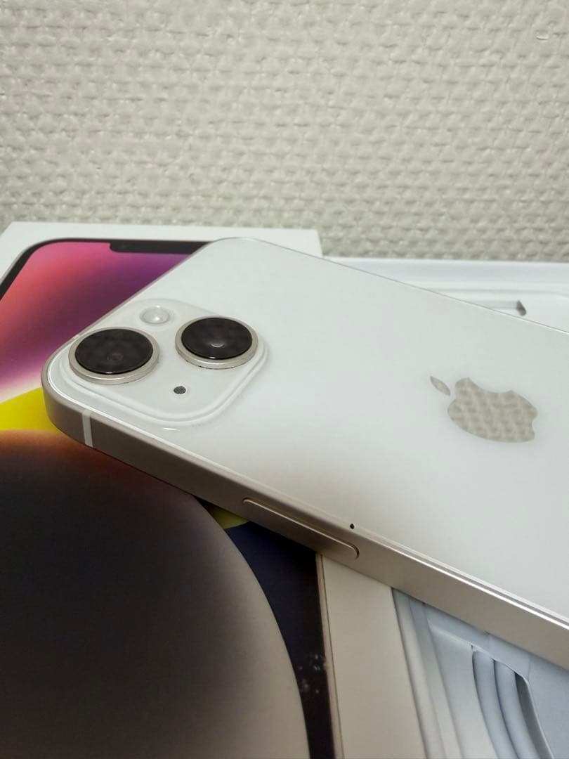 だり柳iPhone14 128GB ホワイト SIMフリー 箱・ケーブル付