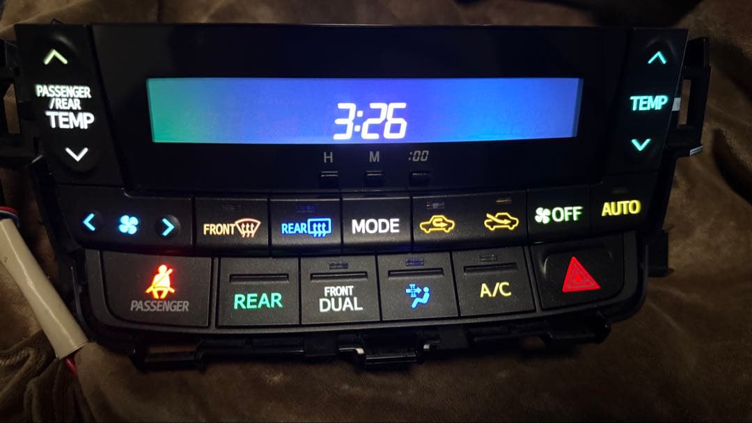 20系 ヴェルファイア アルファード 後期 レインボー エアコンスイッチパネル