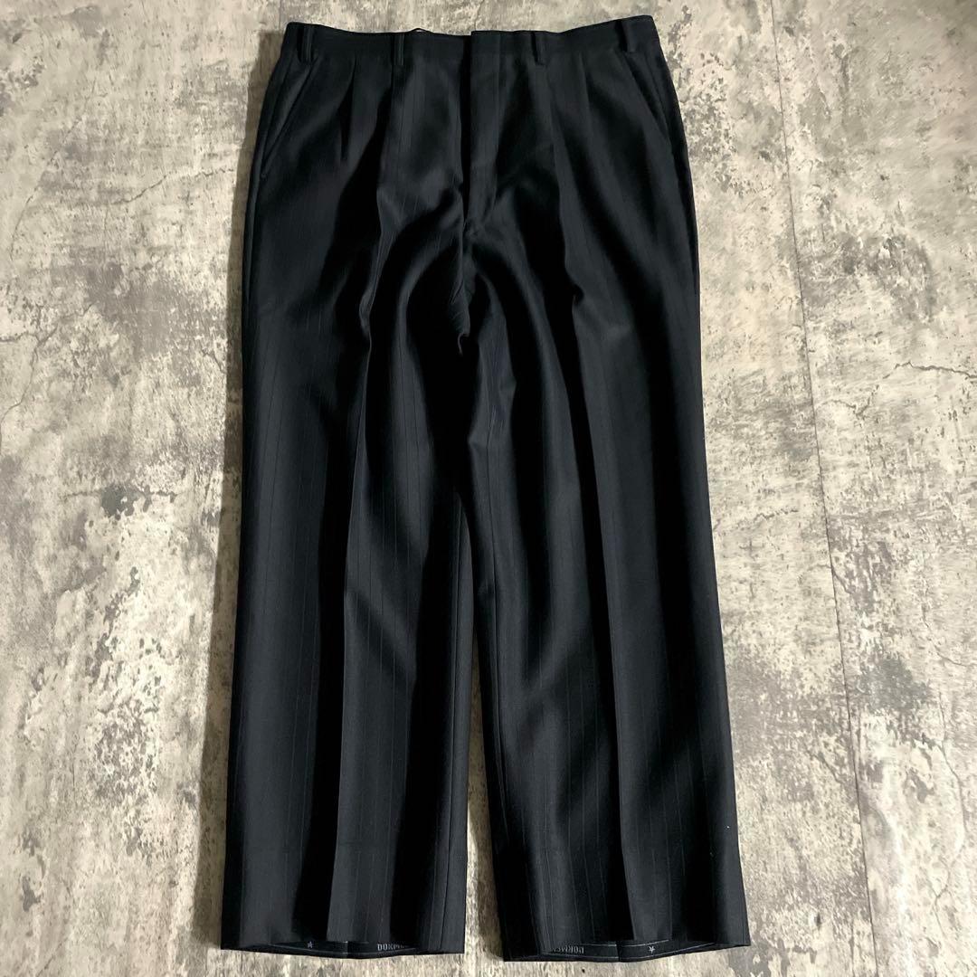 極美品 DORMEL × GUCCI グッチ GG柄ネクタイ 極上ウール スーツ