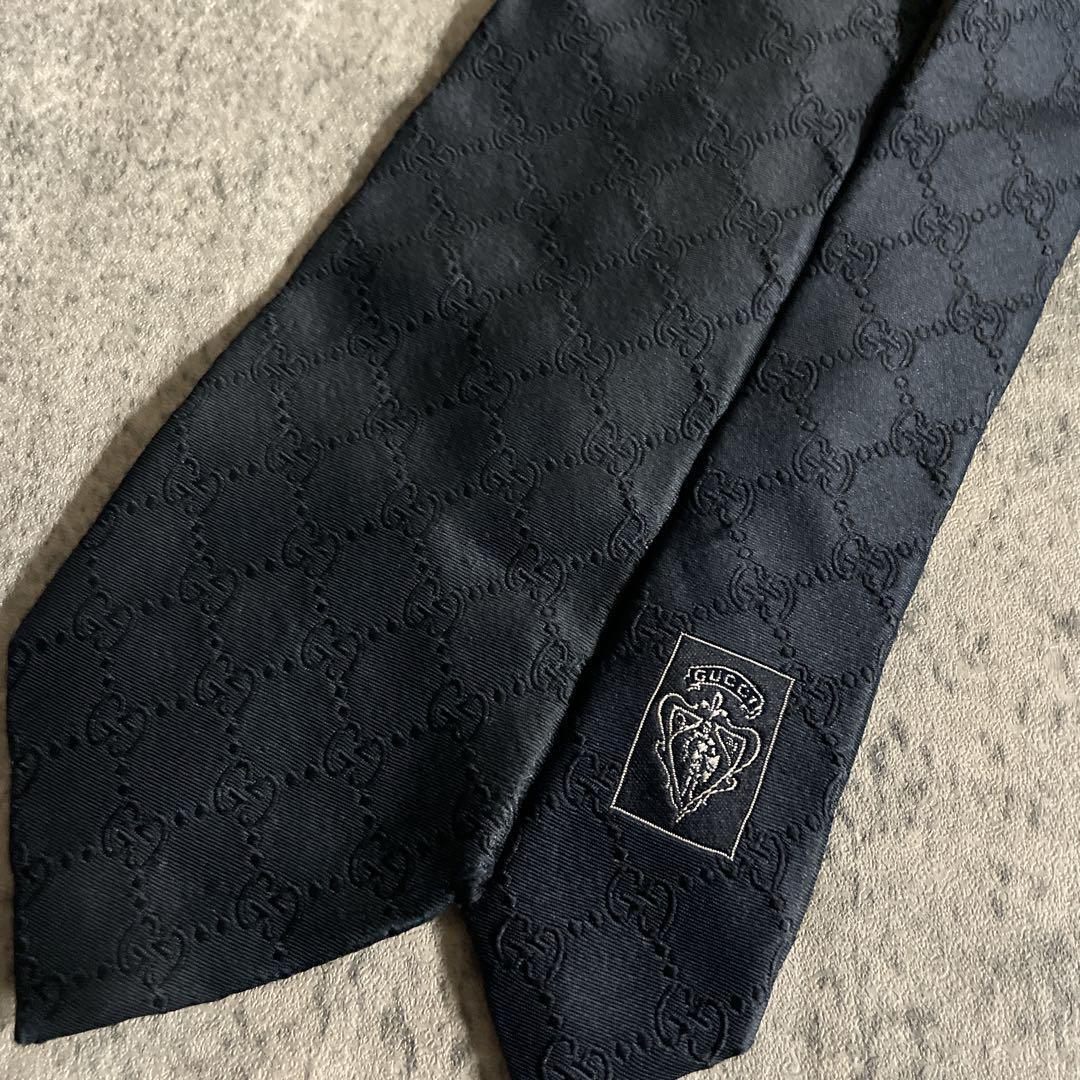 極美品 DORMEL × GUCCI グッチ GG柄ネクタイ 極上ウール スーツ