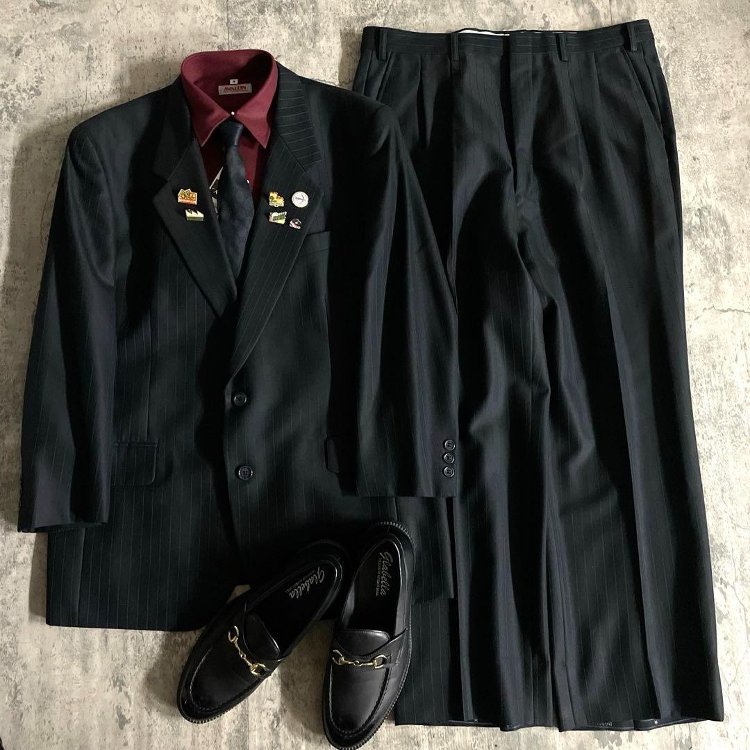 極美品 DORMEL × GUCCI グッチ GG柄ネクタイ 極上ウール スーツ