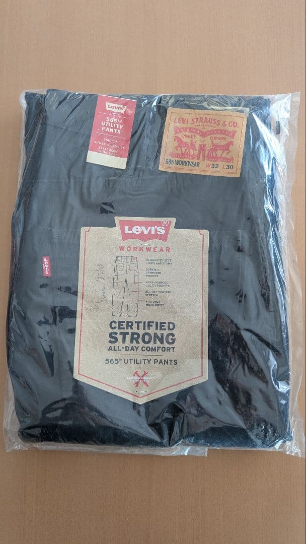 新品リーバイス 565 WORKWEAR ユーティリティパンツ W32 L30