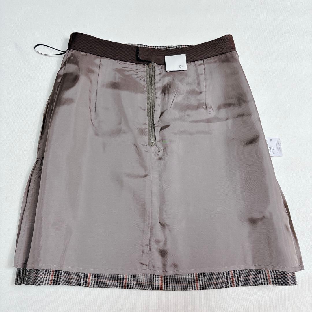 ペッパピグ  loin. チェック柄 ミニスカート バックル プリーツ M